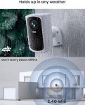 MUBVIEW 4-Pack Wireless Outdoor Security Cameras