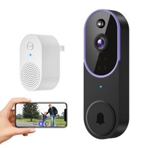 1080P Wireless Smart Video Doorbell with Chime