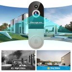 BoomChill 1080p Wireless AI Video Doorbell Camera