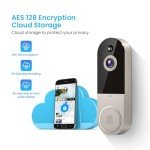BoomChill 1080p Wireless AI Video Doorbell Camera