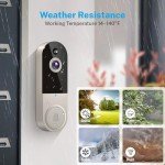 BoomChill 1080p Wireless AI Video Doorbell Camera