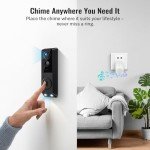BoomChill Wireless Security Video Doorbell with Cameras