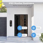 Wireless 1080P Video Doorbell with AI Detection