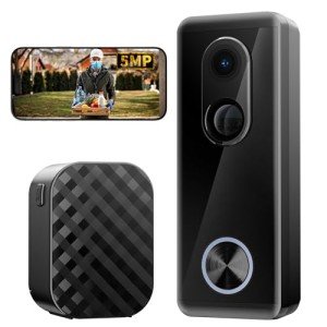 5MP Wireless Video Doorbell Camera with Night Vision