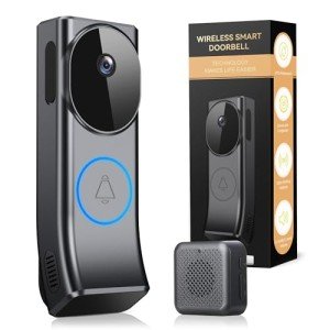 Smart Wireless Doorbell Kit with Camera & Chimes