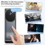 Smart Wireless Doorbell Kit with Camera & Chimes