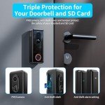5MP Wireless Video Doorbell Camera with Night Vision