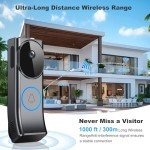 Smart Wireless Doorbell Kit with Camera & Chimes