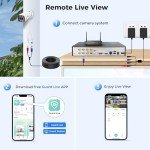 Hiseeu 5MP Wired Security Camera System with DVR