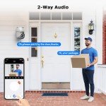 4K PoE PTZ Security Camera System with Audio