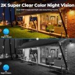 Wireless Solar Security Camera System with Monitor