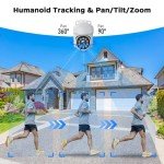 4K PoE PTZ Security Camera System with Audio