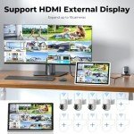 Wireless Solar Security Camera System with Monitor