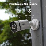 Hiseeu 5MP Wired Security Camera System with DVR