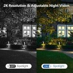 2K Wireless Outdoor Security Cameras with Night Vision
