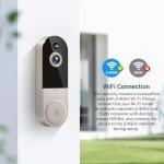 BoomChill 1080p Wireless AI Video Doorbell Camera