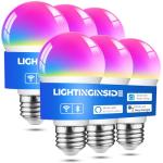 Smart Light Bulbs 6 Pack, Alexa & Google Compatible