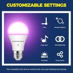 Smart Light Bulbs 6 Pack, Alexa & Google Compatible