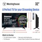 Westinghouse 32 Inch HD LED Flat Screen TV