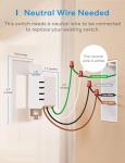 Meross Smart Light Switch for Home Automation, 2 Pack