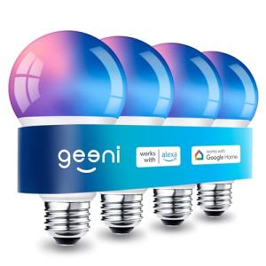 Geeni Prisma Plus Smart LED Bulbs, 4-Pack