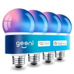 Geeni Prisma Plus Smart LED Bulbs, 4-Pack