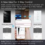 MOES 3 Gang WiFi Touch Smart Light Switch