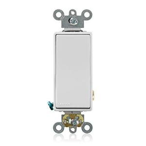 Leviton 20 Amp Decora Plus Quiet Switch, White