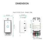Smart WiFi 3-Gang Light Switch with Alexa/Google Home