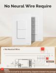 MOES WiFi Smart Light Switch, No Hub Needed