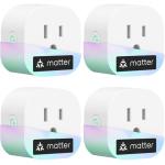 Meross Mini Smart Plug 4-Pack with Voice Control