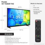 SAMSUNG 40-Inch Smart TV with HDR and Sound