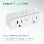 KMC Smart Plug Duo 4-Pack for Home Automation