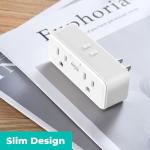 KMC Smart Plug Duo 4-Pack for Home Automation
