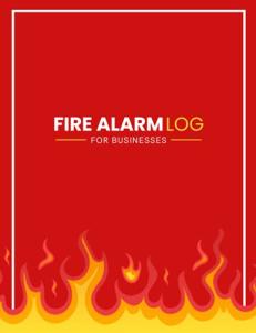A4 Fire Alarm Testing Log Book for Compliance