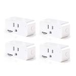 Sylvania 4-Pack Smart Wifi Plugs with Voice Control