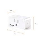 Sylvania 4-Pack Smart Wifi Plugs with Voice Control