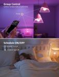 Lepro B1 AI Smart RGBW Light Bulbs, 2 Pack