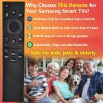 Samsung Smart TV Remote Replacement with Voice Control