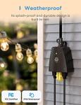 Meross Outdoor Smart Plug - Works with HomeKit, Alexa, Google