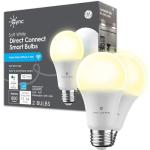GE CYNC Smart LED Bulbs, Soft White, 2-Pack