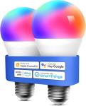 Meross Smart WiFi LED Bulbs, 2-Pack, Dimmable