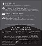 GE CYNC Smart Bluetooth Light Bulbs, 2-Pack