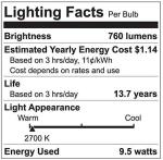 GE CYNC Smart Bluetooth Light Bulbs, 2-Pack