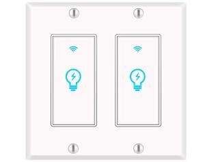 Alexa & Google Compatible Smart Light Switch 2-Pack