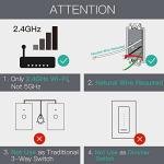 MoesGo WiFi Touch Wall Light Switch, 2 Gang