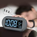 DreamSky Digital Alarm Clock with USB & Dimming
