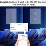 MoesGo WiFi Touch Wall Light Switch, 2 Gang