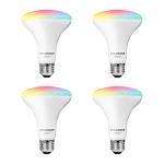 Smart Color & White LED Light Bulbs - 4 Pack