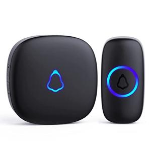 SECRUI Wireless Doorbell with Colorful LED Chimes